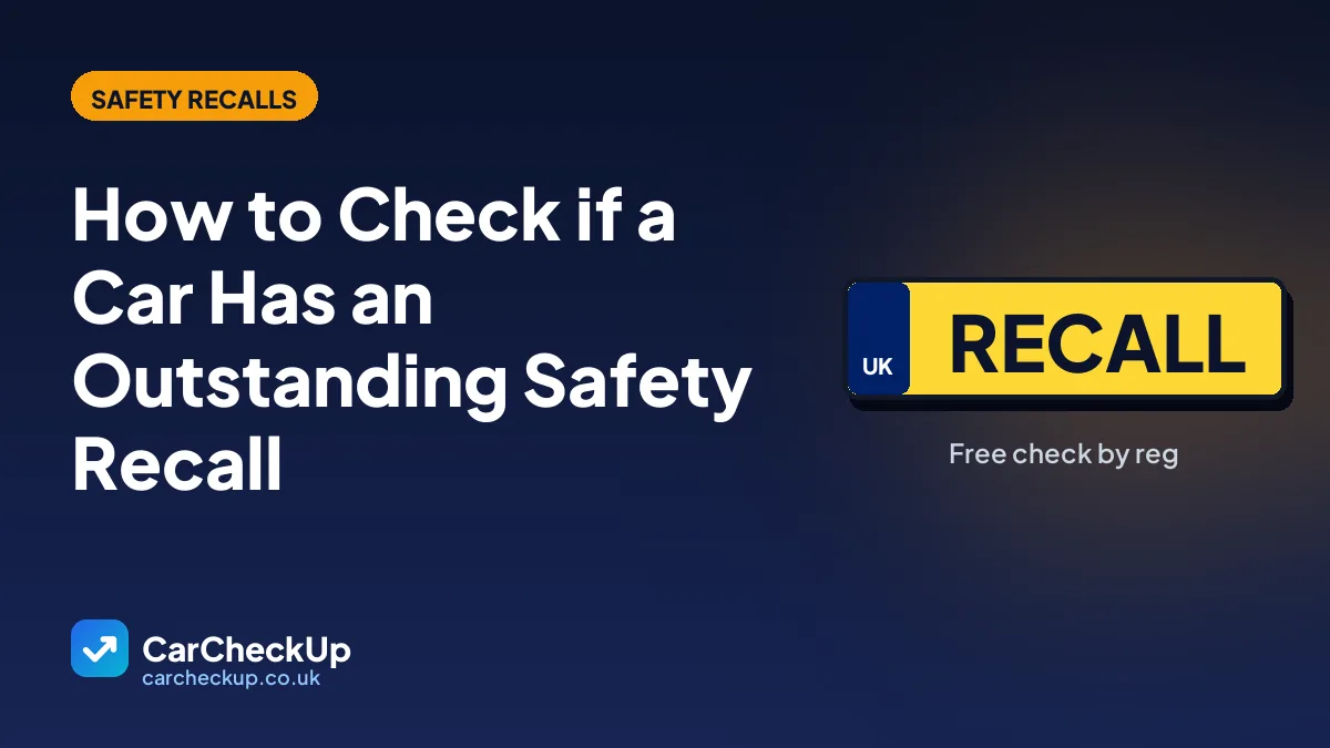 How to Check if a Car Has an Outstanding Safety Recall