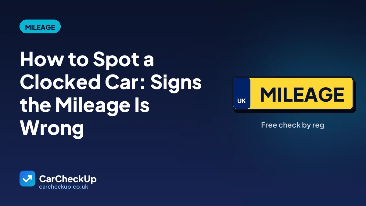 How to Spot a Clocked Car: Signs the Mileage Is Wrong