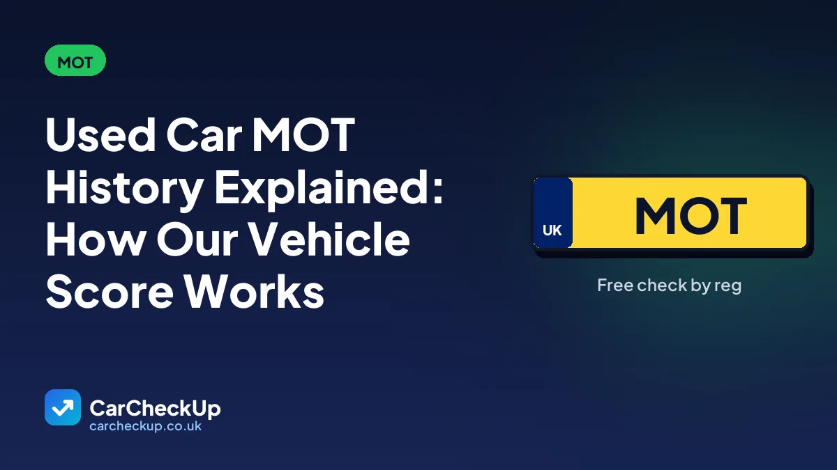 Used Car MOT History Explained: How Our Vehicle Score Works