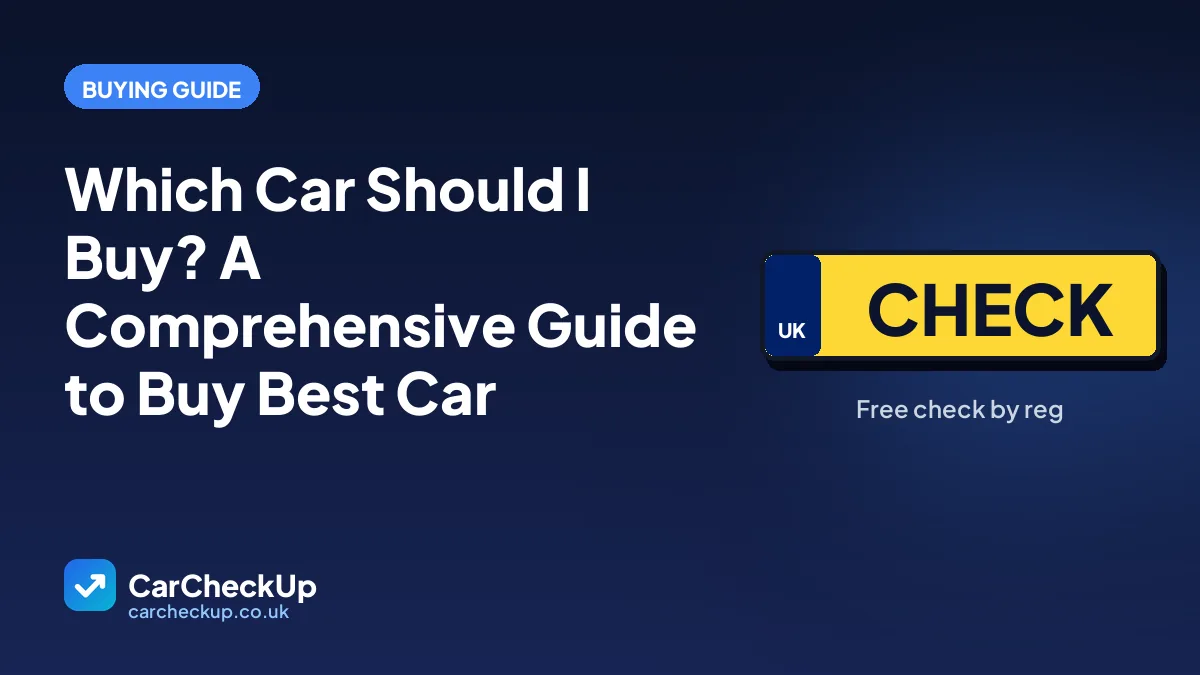 Which Car Should I Buy? A Comprehensive Guide to Buy Best Car